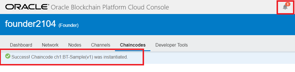 Instantiate Success