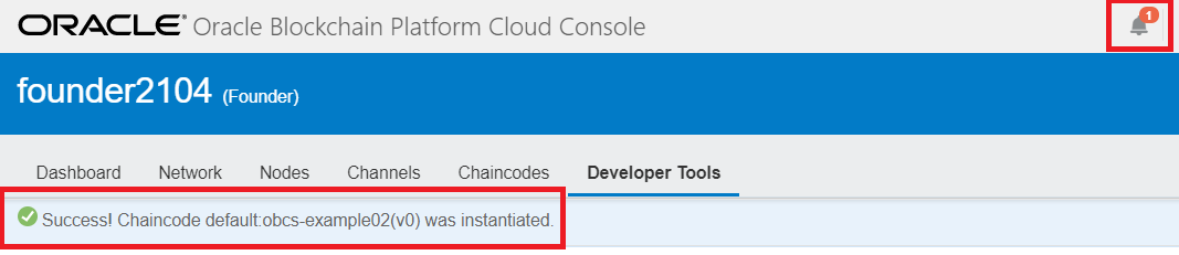 Instantiate Success